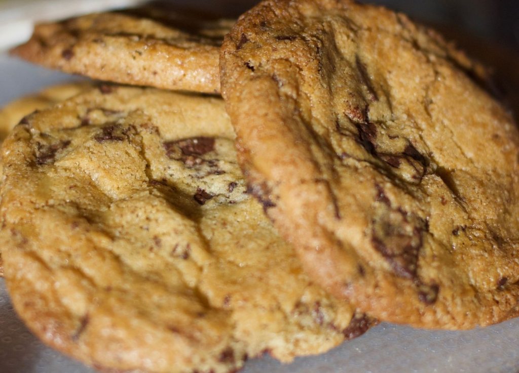 Homemade chocolate chip cookies